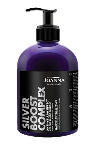 JOANNA PROFESSIONAL ANTI-YELLOW BOOST COMPLEX Szampon tonujący kolor popielaty 500g