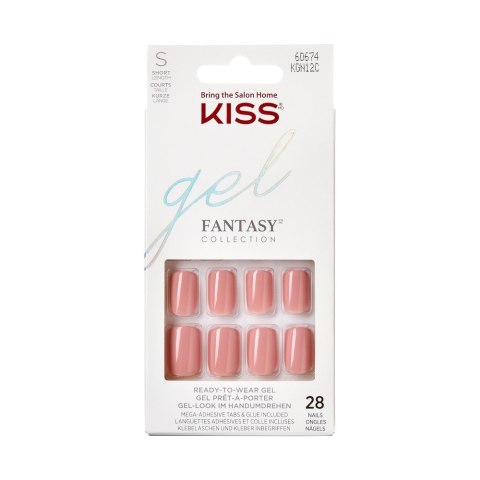 KISS Sztuczne Paznokcie Gel Fantasy - Ribbons (rozmiar S) 1op.(28szt)