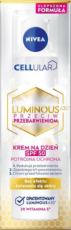 NIVEA Cellular Luminous630 Krem przeciw przebarwieniom na dzień SPF 50 40 ml