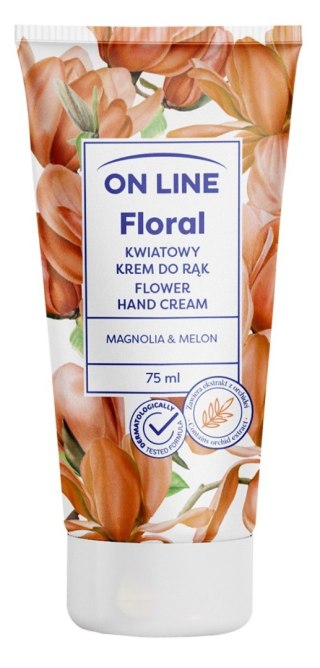 ON LINE Floral Kwiatowy krem do rąk - Magnolia & Melon 75 ml