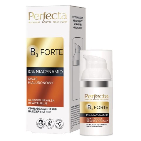 PERFECTA B3 Forte Serum odmładzające na dzień i na noc z 10% niacynamidem 30 ml PERFECTA B3 Forte Serum odmładzające na dzień i na noc z 10% niacynamidem 30 ml