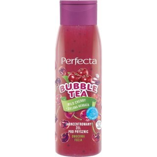 PERFECTA Bubble Tea Skoncentrowany żel pod prysznic - Wild Cherry + Zielona Herbata 400 ml