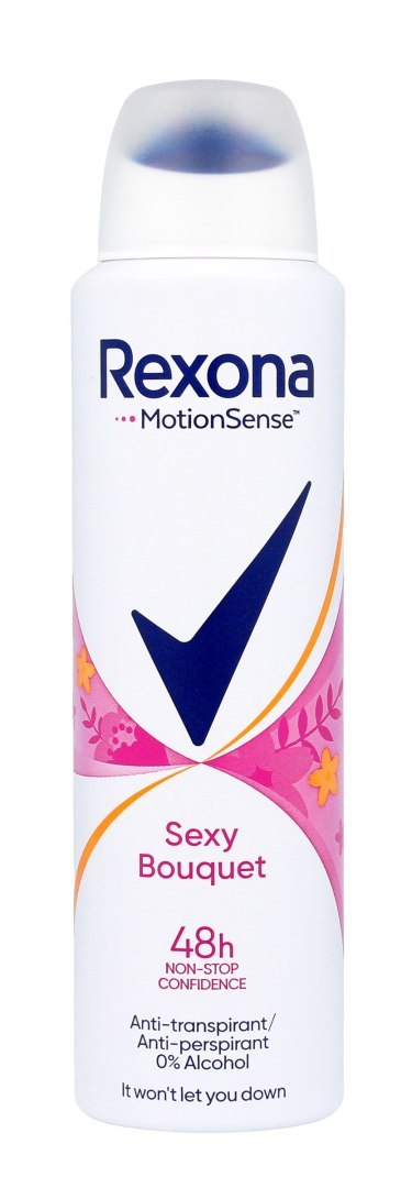 REXONA Sexy Bouquet Antyperspirant damski w sprayu 150 ml REXONA Sexy Bouquet Antyperspirant damski w sprayu 150 ml