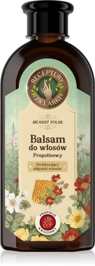 RECEPTURY ZIELARKI Skarby Polne Balsam z propolisem kwiatowym zwiększający objętość włosów 350ml