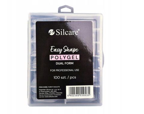 SILCARE Formy do akrylożelu Clear Dual 1op.-100szt