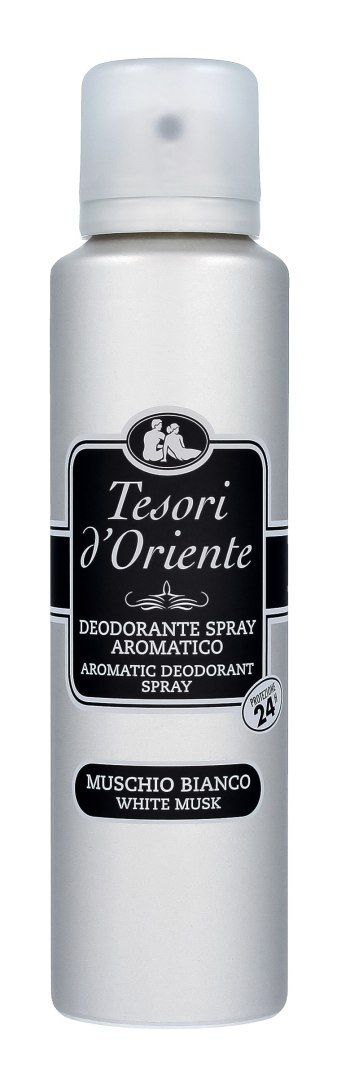 TESORI D`ORIENTE Aromatyczny Dezodorant w sprayu - Muschio Bianco 150ml TESORI D`ORIENTE Aromatyczny Dezodorant w sprayu - Muschio Bianco 150ml