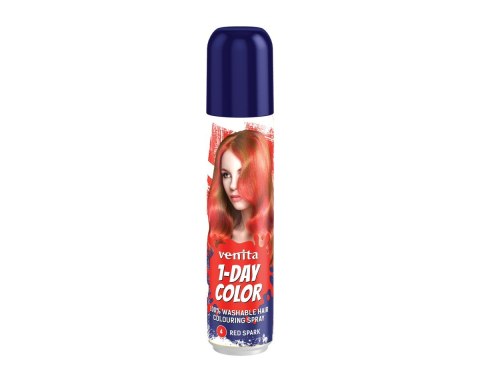 VENITA 1- Day Color Spray koloryzujący do włosów - nr 4 Red Spark (czerwony) 50ml VENITA 1- Day Color Spray koloryzujący do włosów - nr 4 Red Spark (czerwony) 50ml