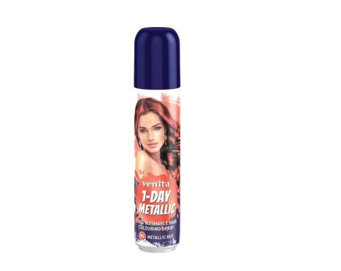 VENITA 1- Day Metallic Spray koloryzujący do włosów - nr M2 Metallic Red (metaliczny czerwony) 50ml VENITA 1- Day Metallic Spray koloryzujący do włosów - nr M2 Metallic Red (metaliczny czerwony) 50ml
