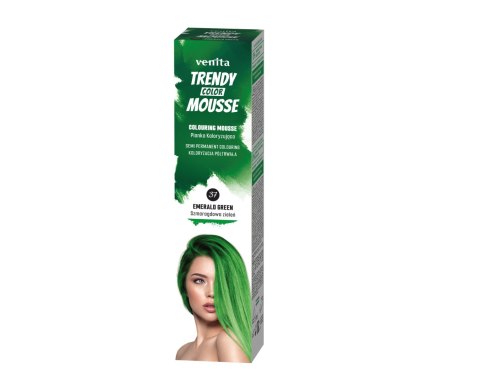 VENITA Trendy Color Mousse Pianka koloryzująca do włosów - 37 Emerald Green (Szmaragdowa Zieleń) 75ml