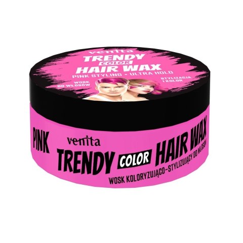 VENITA Trendy Wosk do włosów Pink 75 g VENITA Trendy Wosk do włosów Pink 75 g