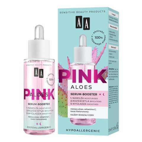 AA Pink Aloes Serum-Booster na dzień i noc - do każdego rodzaju cery 30ml