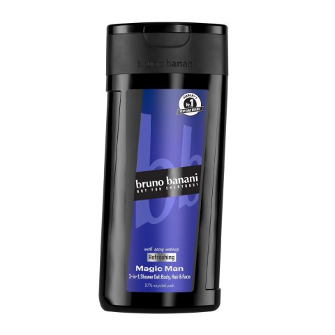 BRUNO BANANI Żel pod prysznic 3w1 Magic Men 250 ml BRUNO BANANI Żel pod prysznic 3w1 Magic Men 250 ml