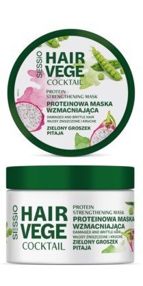 CHANTAL Sessio Hair Vege Proteinowa maska wzmacniająca - Zielony Groszek i Pitaja 250 ml