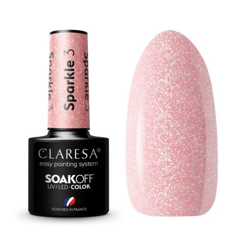 CLARES Lakier hybrydowy Sparkle nr 3 5g CLARES Lakier hybrydowy Sparkle nr 3 5g