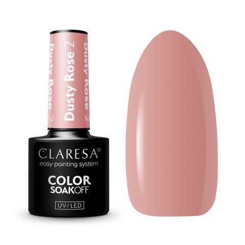 CLARESA Lakier hybrydowy Dusty Rose nr 2 5g