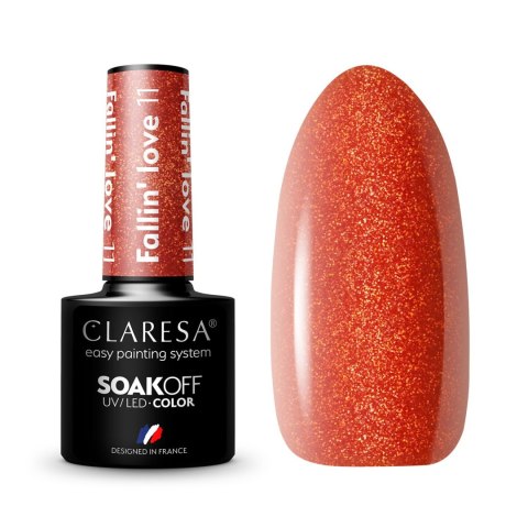 CLARESA Lakier hybrydowy Fallin` Love nr 11 5g CLARESA Lakier hybrydowy Fallin` Love nr 11 5g