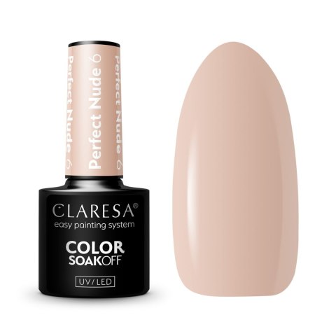 CLARESA Lakier hybrydowy Perfect Nude nr 6 5g CLARESA Lakier hybrydowy Perfect Nude nr 6 5g