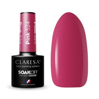 CLARESA Lakier hybrydowy Pink nr 524 5g