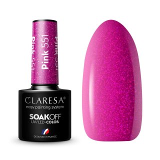 CLARESA Lakier hybrydowy Pink nr 551 5g