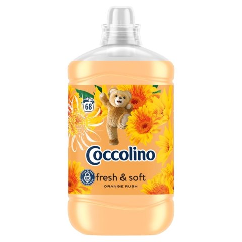 COCCOLINO Fresh & Soft Płyn do płukania tkanin Orange Rush (68 prań) 1700 ml COCCOLINO Fresh & Soft Płyn do płukania tkanin Orange Rush (68 prań) 1700 ml