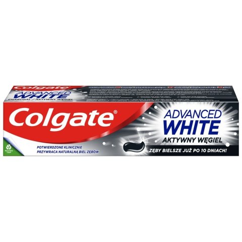 COLGATE Pasta do zębów Advanced White - Aktywny Węgiel 75ml COLGATE Pasta do zębów Advanced White - Aktywny Węgiel 75ml
