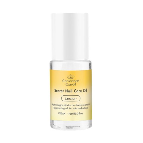 CONSTANCE CARROLL Secret Nail Care Oil Regeneracyjna Oliwka do skórek i paznokci - Lemon 10ml CONSTANCE CARROLL Secret Nail Care Oil Regeneracyjna Oliwka do skórek i paznokci - Lemon 10ml