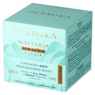 DERMIKA Maestria Skin Matrix Repair Luksusowy Krem przeciwzmarszczkowy 80+ z ekstraktem ze śluzu ślimaka (10%) na dzień i noc 50