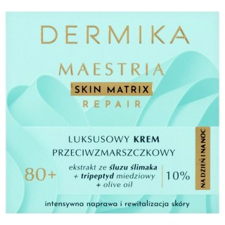 DERMIKA Maestria Skin Matrix Repair Luksusowy Krem przeciwzmarszczkowy 80+ z ekstraktem ze śluzu ślimaka (10%) na dzień i noc 50