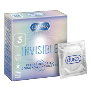 DUREX Invisible Prezerwatywy dodatkowo nawilżane 3 szt