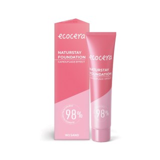 ECOCERA Naturstay Foundation Naturalny Podkład - efekt kamuflażu W3 Sand 30ml