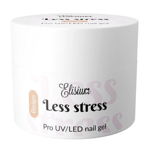 ELISIUM Less Stress Builder Żel budujący do paznokci - Beige 40ml ELISIUM Less Stress Builder Żel budujący do paznokci - Beige 40ml