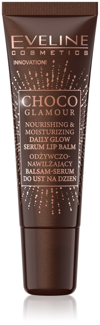 EVELINE Choco Glamour Odżywczo-Nawilżający Balsam-Serum do ust na dzień