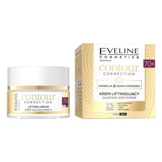 EVELINE Contour Correction 70+ Głęboko odżywiający krem liftingujący dzień/noc 50 ml