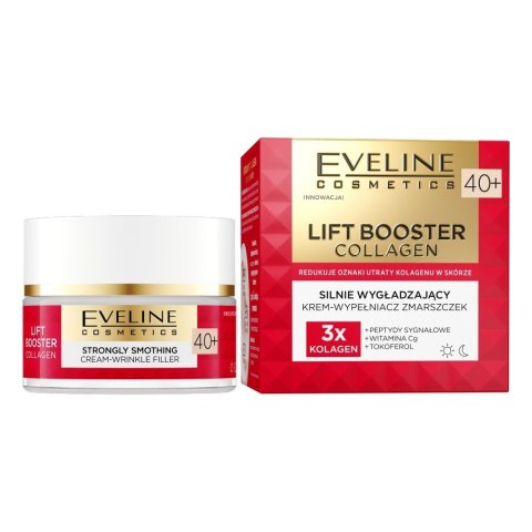 EVELINE Lift Booster Collagen 40+ Silnie wygładzający krem-wypełniacz zmarszczek 50 ml