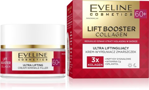 EVELINE Lift Booster Collagen 60+ Ultra liftingujący krem-wypełniacz zmarszczek 50 ml