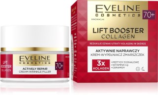 EVELINE Lift Booster Collagen 70+ Aktywnie naprawczy krem-wypełniacz zmarszczek 50 ml