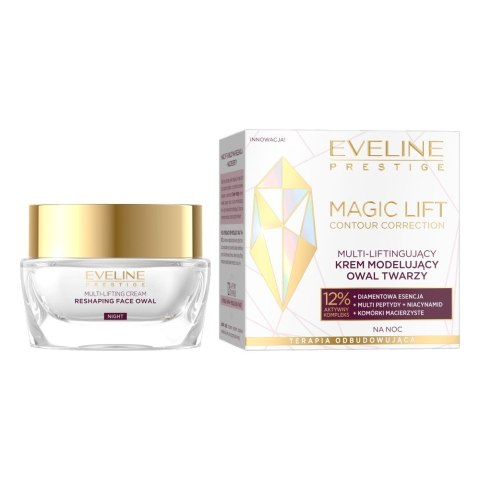 EVELINE Magic lift Multi-liftingujący krem modelujący owal twarzy na noc 50 ml