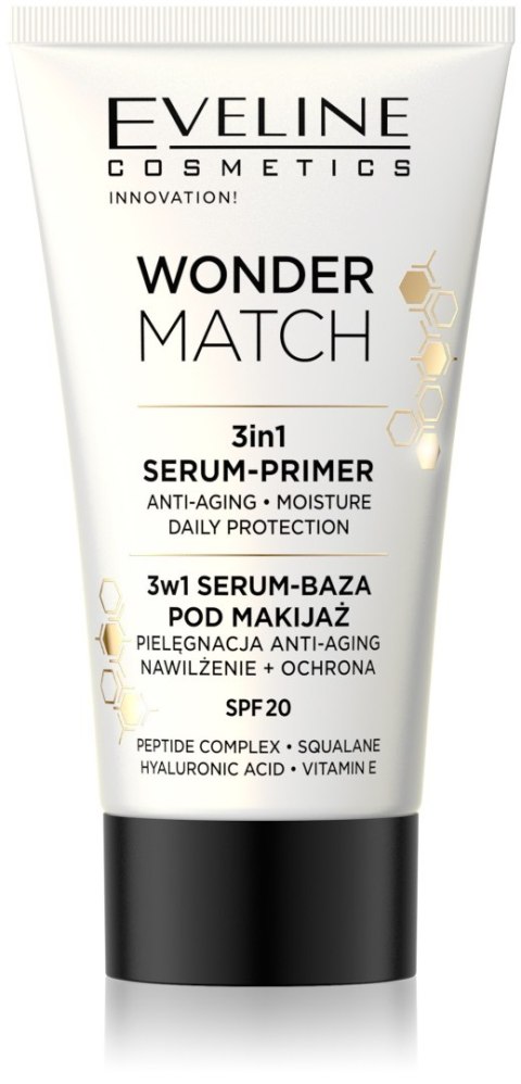 EVELINE Wonder Match Baza-serum pod makijaż 3w1 30 ml