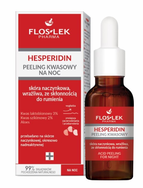 FLOS HESPERIDIN Peeling kwasowy na noc