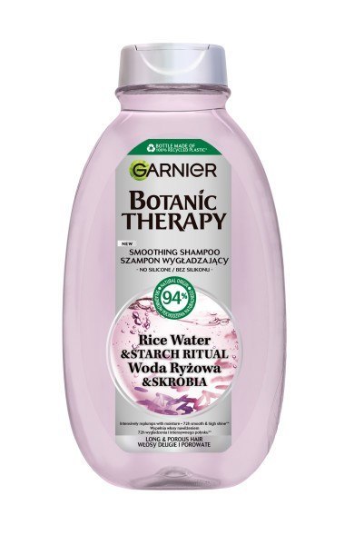 GARNIER Botanic Therapy Wygładzający Szampon do włosów długich Replumping Rise Water & Starch (woda ryżowa i skrobia) 400 ml