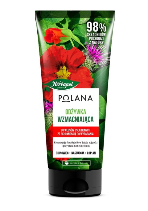 HERBAPOL Polana Odżywka wzmacniająca do włosów osłabionych,ze skłonnością do wypadania 200ml HERBAPOL Polana Odżywka wzmacniająca do włosów osłabionych,ze skłonnością do wypadania 200ml