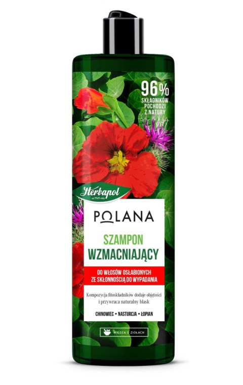 HERBAPOL Polana Szampon wzmacniający do włosów osłabionych,ze skłonnością do wypadania 400ml HERBAPOL Polana Szampon wzmacniający do włosów osłabionych,ze skłonnością do wypadania 400ml