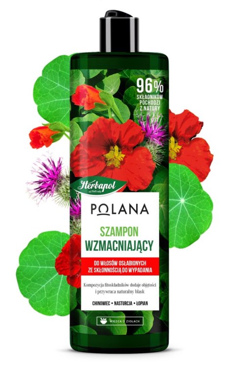 HERBAPOL Polana Szampon wzmacniający do włosów osłabionych,ze skłonnością do wypadania 400ml HERBAPOL Polana Szampon wzmacniający do włosów osłabionych,ze skłonnością do wypadania 400ml