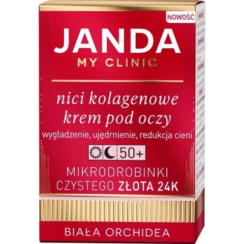 JANDA MY CLINIC Nici Kolagenowe Krem pod oczy na dzień i noc 50+ 15ml JANDA MY CLINIC Nici Kolagenowe Krem pod oczy na dzień i noc 50+ 15ml