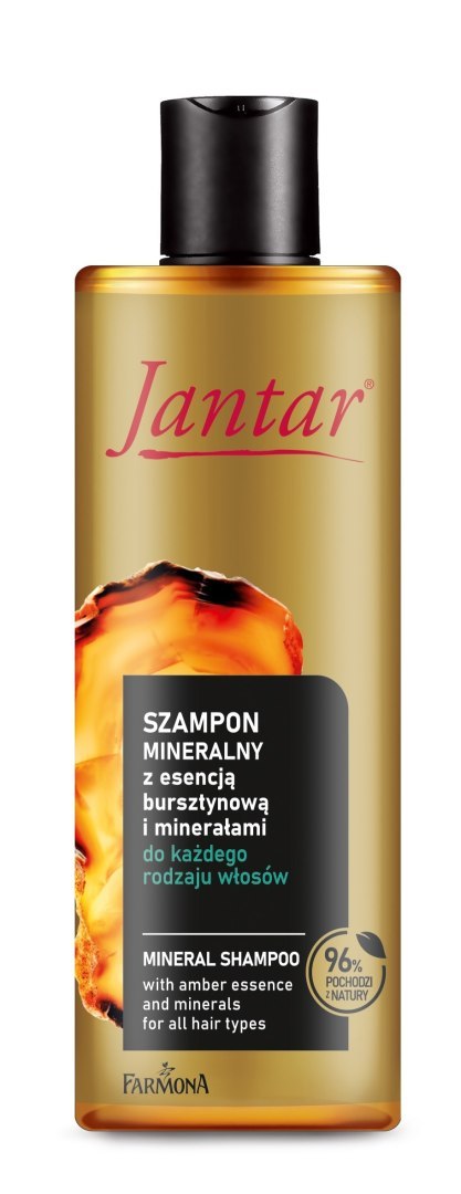 JANTAR Szampon mineralny z esencją bursztynową i minerałami do każdego rodzaju włosów 300 ml