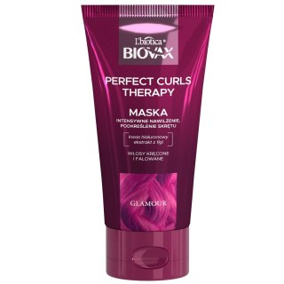 L`BIOTICA BIOVAX Glamour Intensywnie Nawilżająca Maska Perfect Curls Therapy - do włosów kręconych i falowanych 150ml