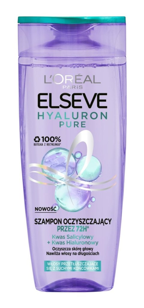 LOREAL ELSEVE Hyaluron Pure Szampon oczyszczający skórę głowy 400ml