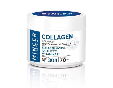 MINCER Collagen N304 70+ Odżywczy krem tłusty do twarzy 50 ml