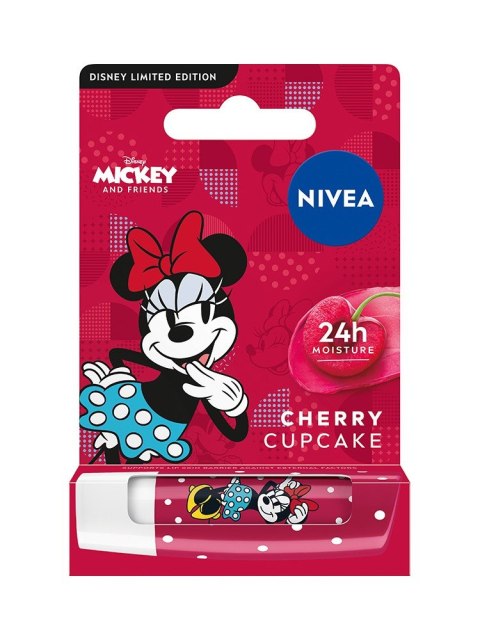 NIVEA Disney Pielęgnująca pomadka do ust Cherry Cupcake Minnie Mouse - edycja limitowana 4.8 g