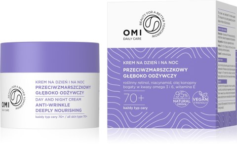 OMI Daily Care Przeciwzmarszczkowy Krem głęboko odżywczy 70+ na dzień i na noc 50ml